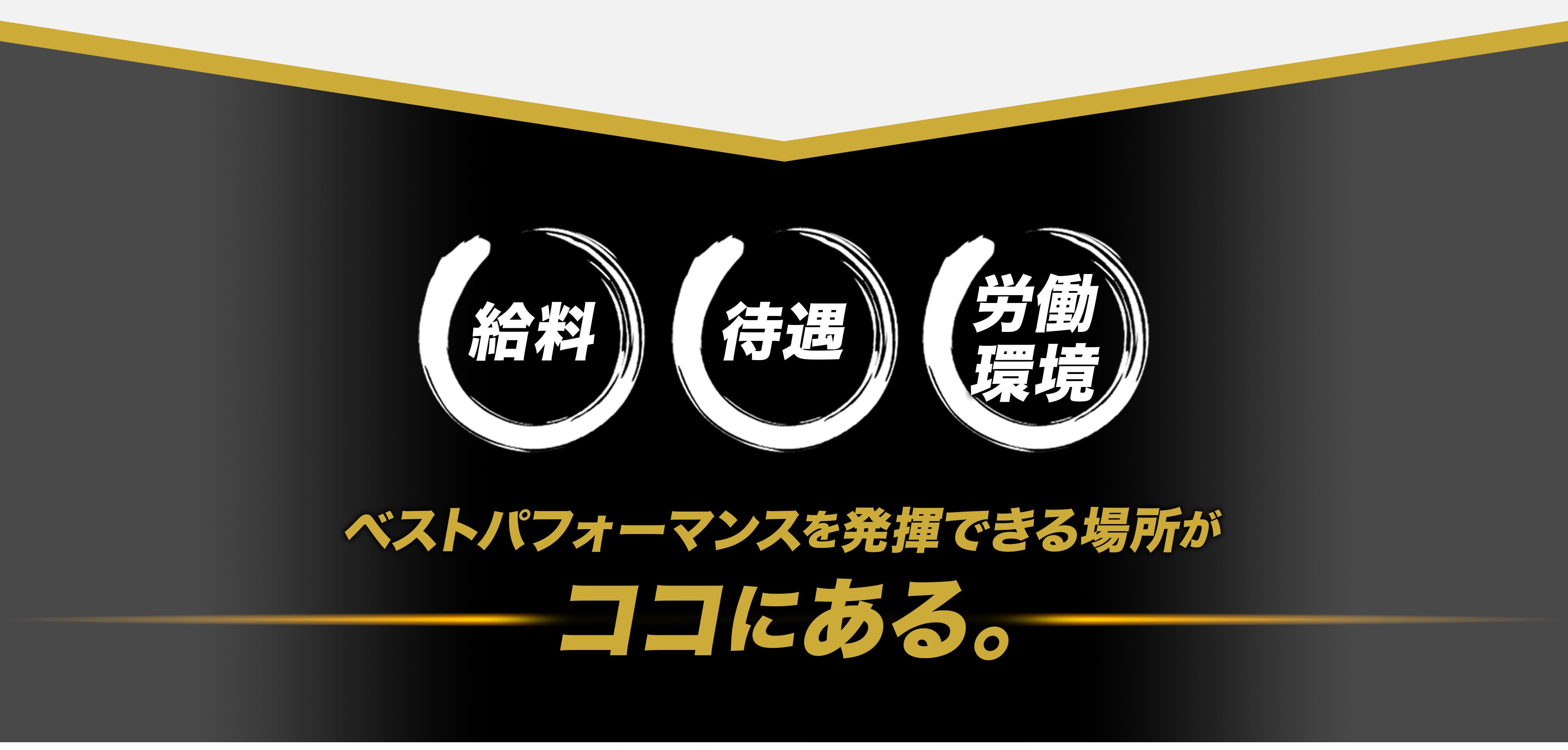 給料・待遇・労働環境。ベストパフォーマンスを発揮できる場所がここにあ